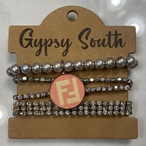 Silver and Gold Bracelet Set